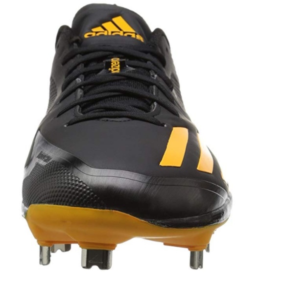 adidas black and gold baseball cleats